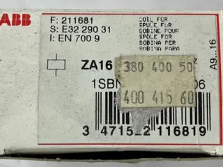 ABB ZA16-81 kontaktor Coil 380–400 V 50 Hz / V
