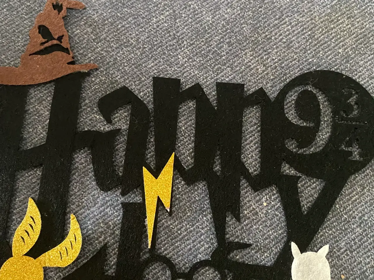 Billede 3 - Harry Potter fødselsdag tema dekoration i filt
