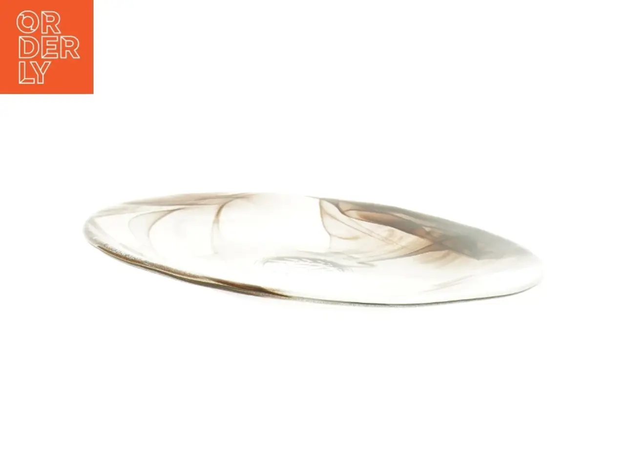 Billede 1 - Dekorativt glasfad (str. O 29 cm)