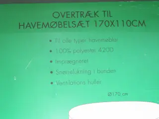 Overtræk til havemøbelsæt