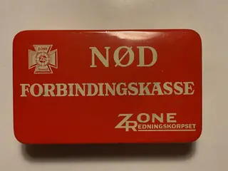 Mindre Zonen nød-forbindingskasse i blik