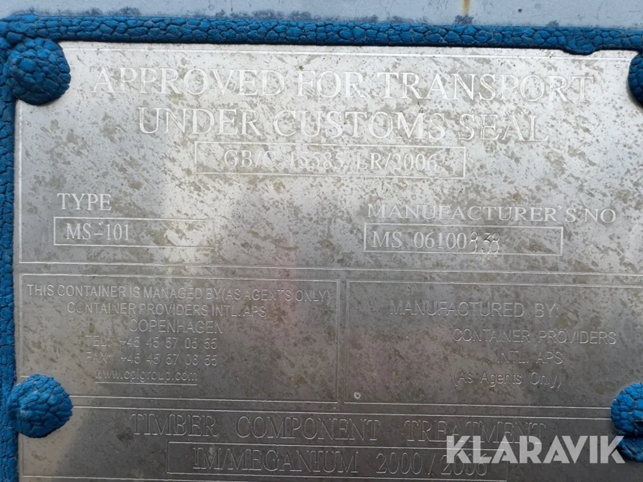Billede 5 - Container GB/C 15586 LR/2006 MS-101 Værksted