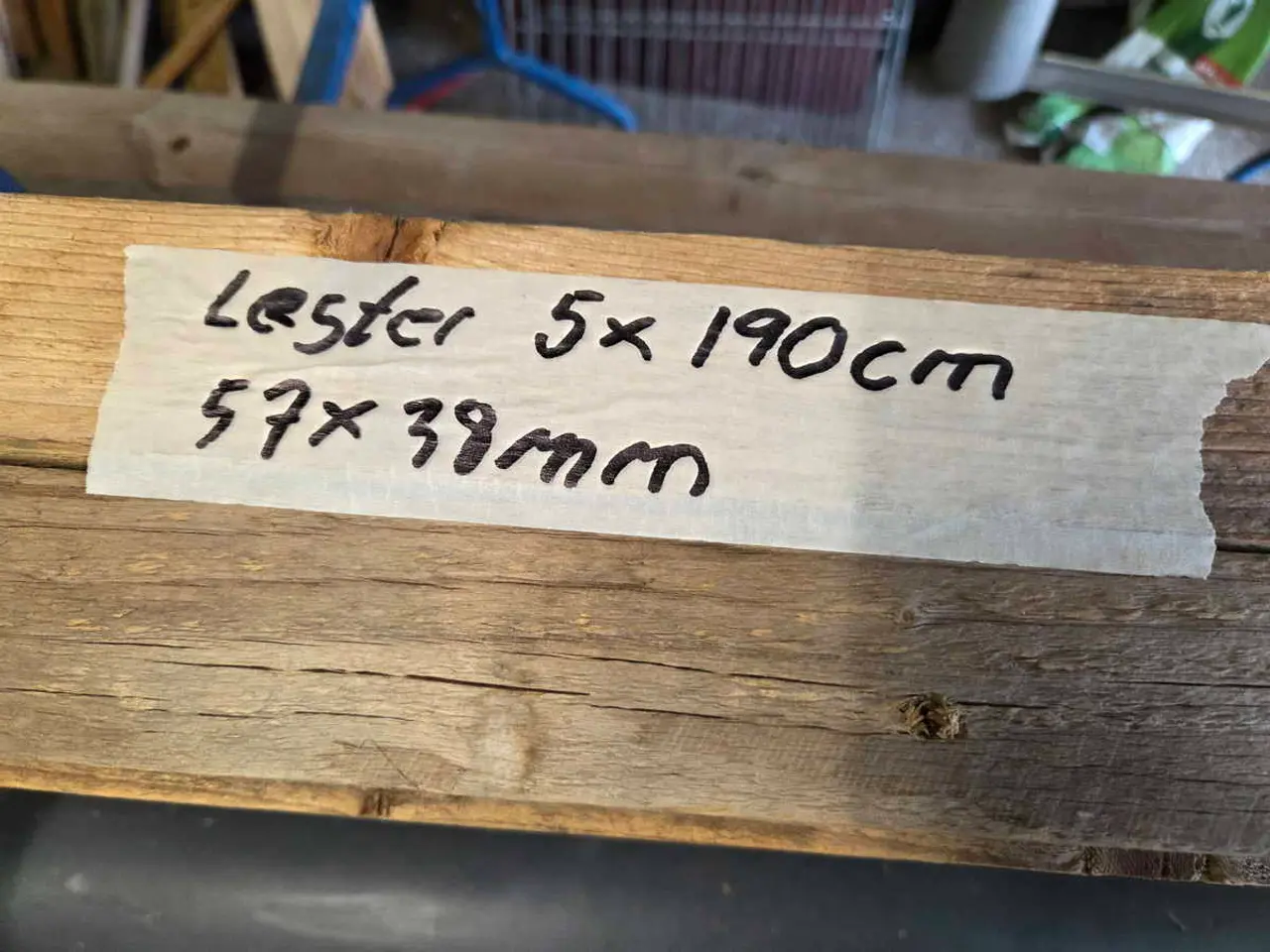 Billede 3 - 5 stk. Lægter 57x38 mm - 190 cm