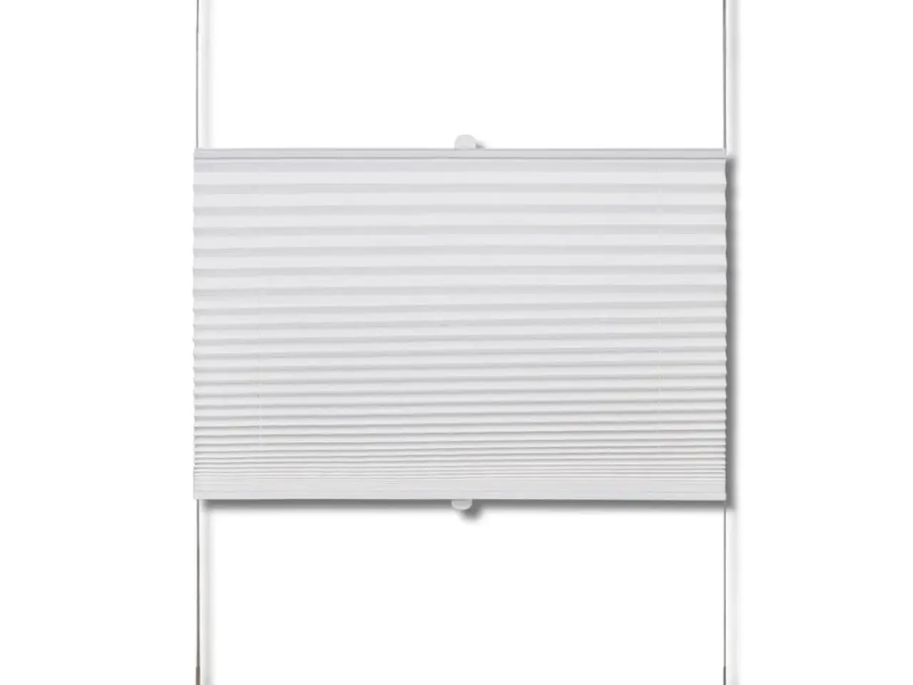 Billede 4 - Plisségardin 80 × 200 cm - hvid, justerbar uden boring