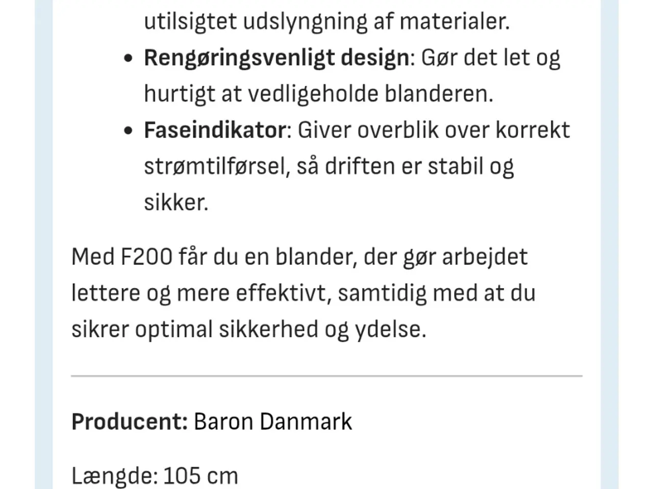 Billede 7 - Baron tvangsblander 200 liters