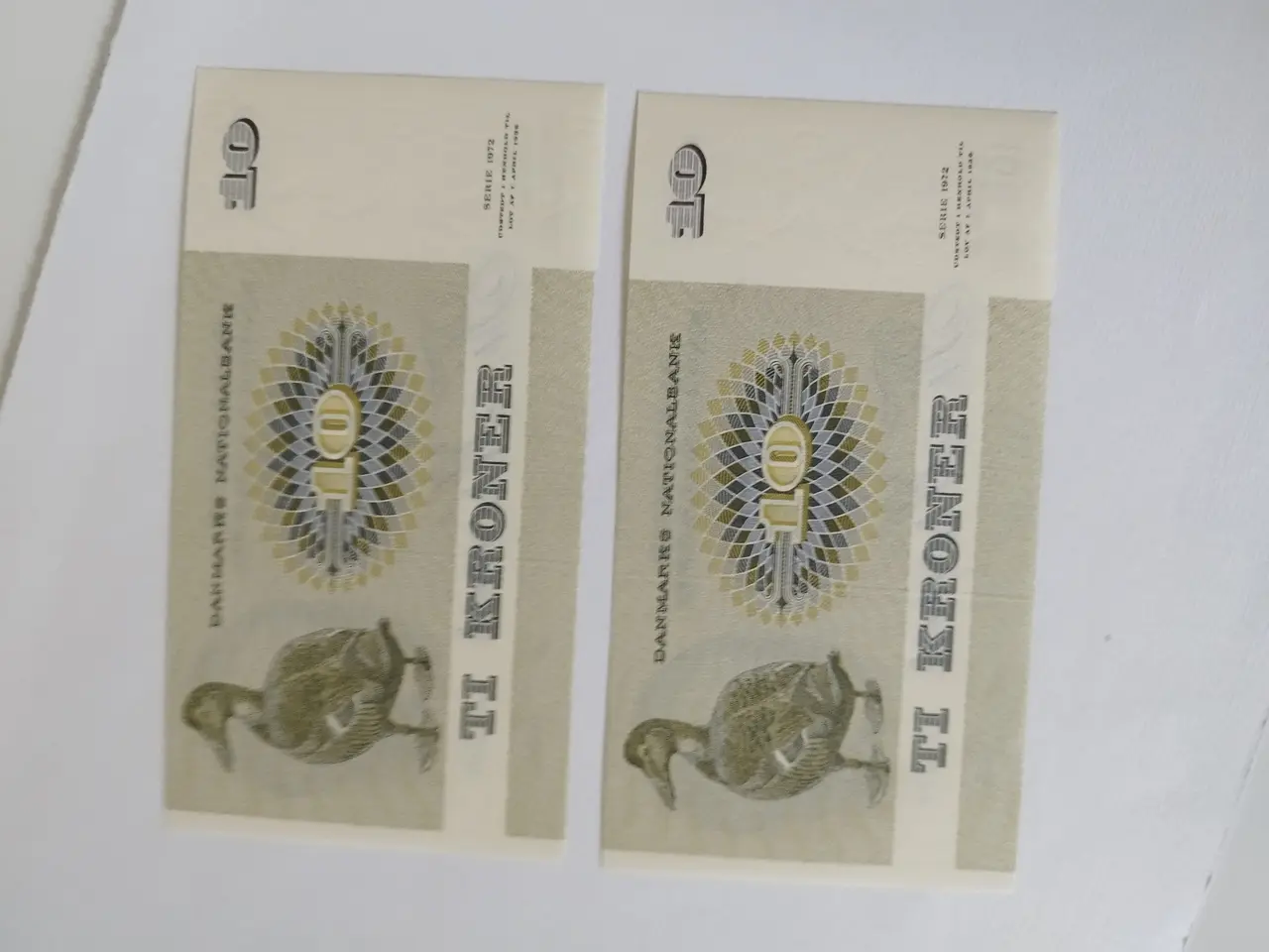 Billede 3 - 10 Kroner 1975. Bankfriske. Nr. Rækkefølge