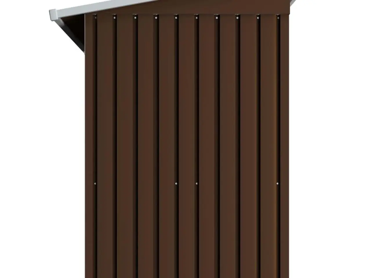 Billede 6 - Redskabsskur i galvaniseret stål 194 x 121 x 181 cm - brun