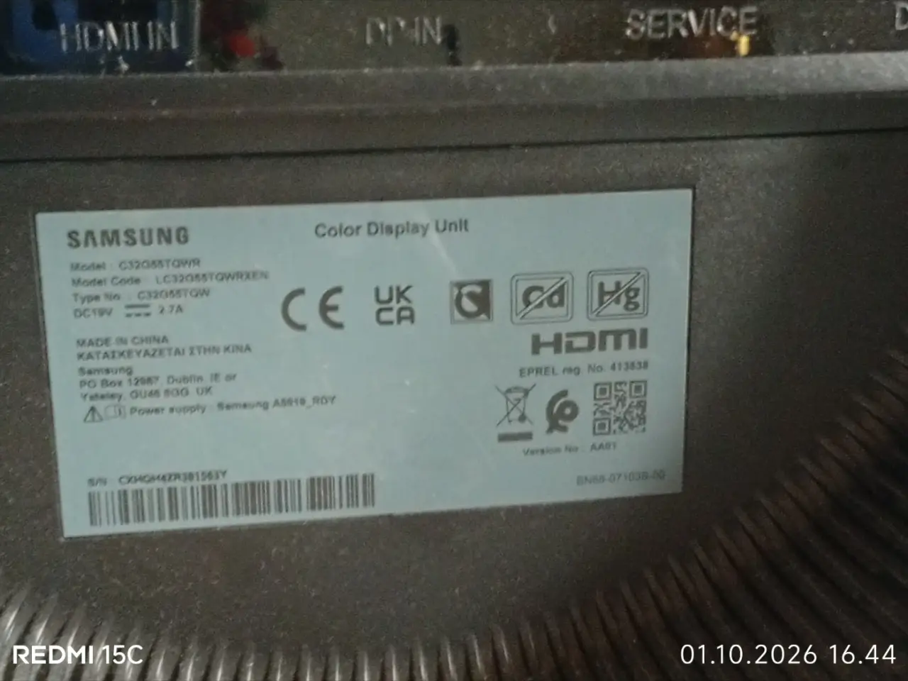 Billede 2 - Samsung 32" computer skærm sort