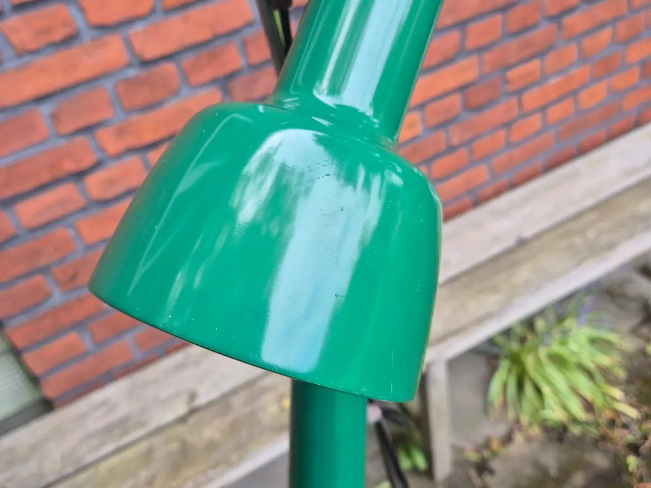 Billede 7 - Standerlampe med to høje grønne spot