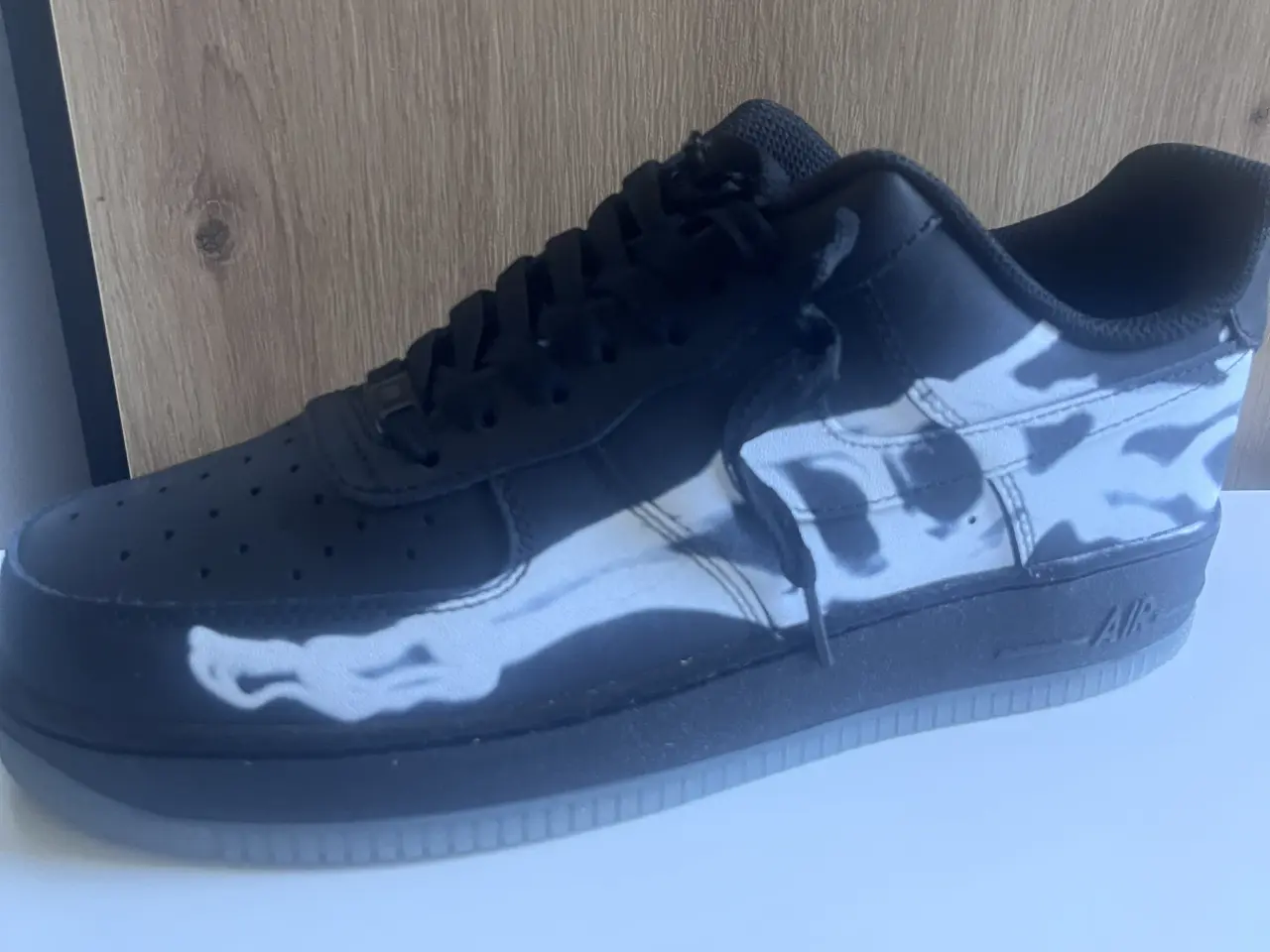 Billede 2 - Nike Air Force 1 Skeleton Black str 43