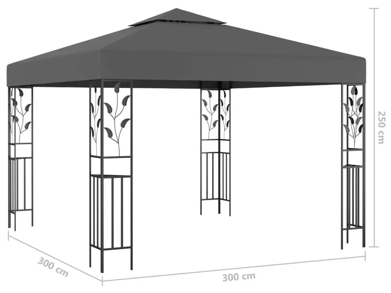 Billede 5 - Pavillon 3 x 3 m - antracitgrå