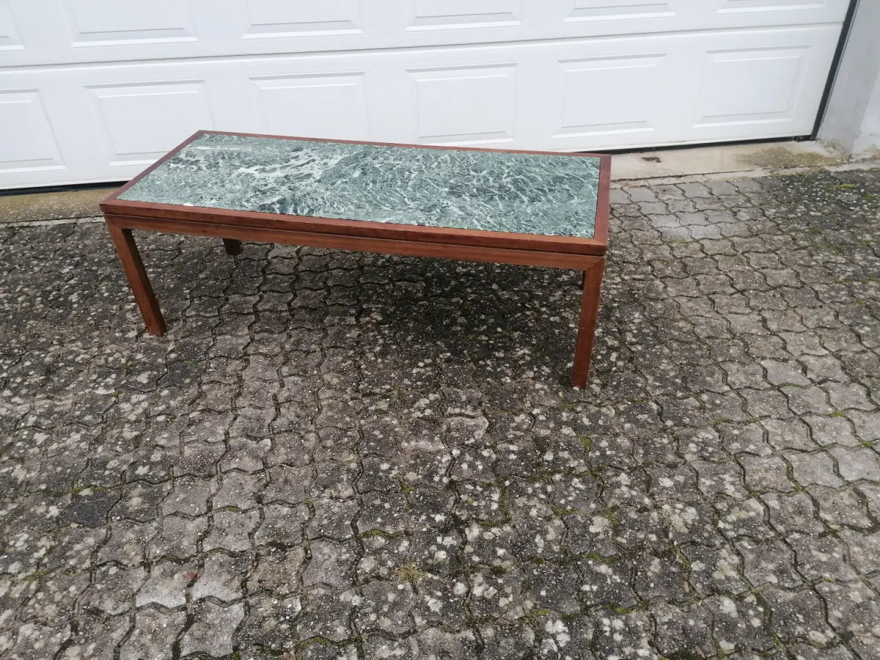 Billede 1 - Palisander med Marmor Bordplade i Midten 