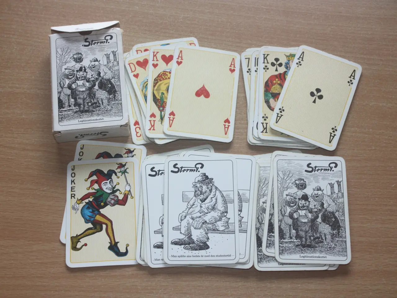 Billede 1 - Storm P spillekort
