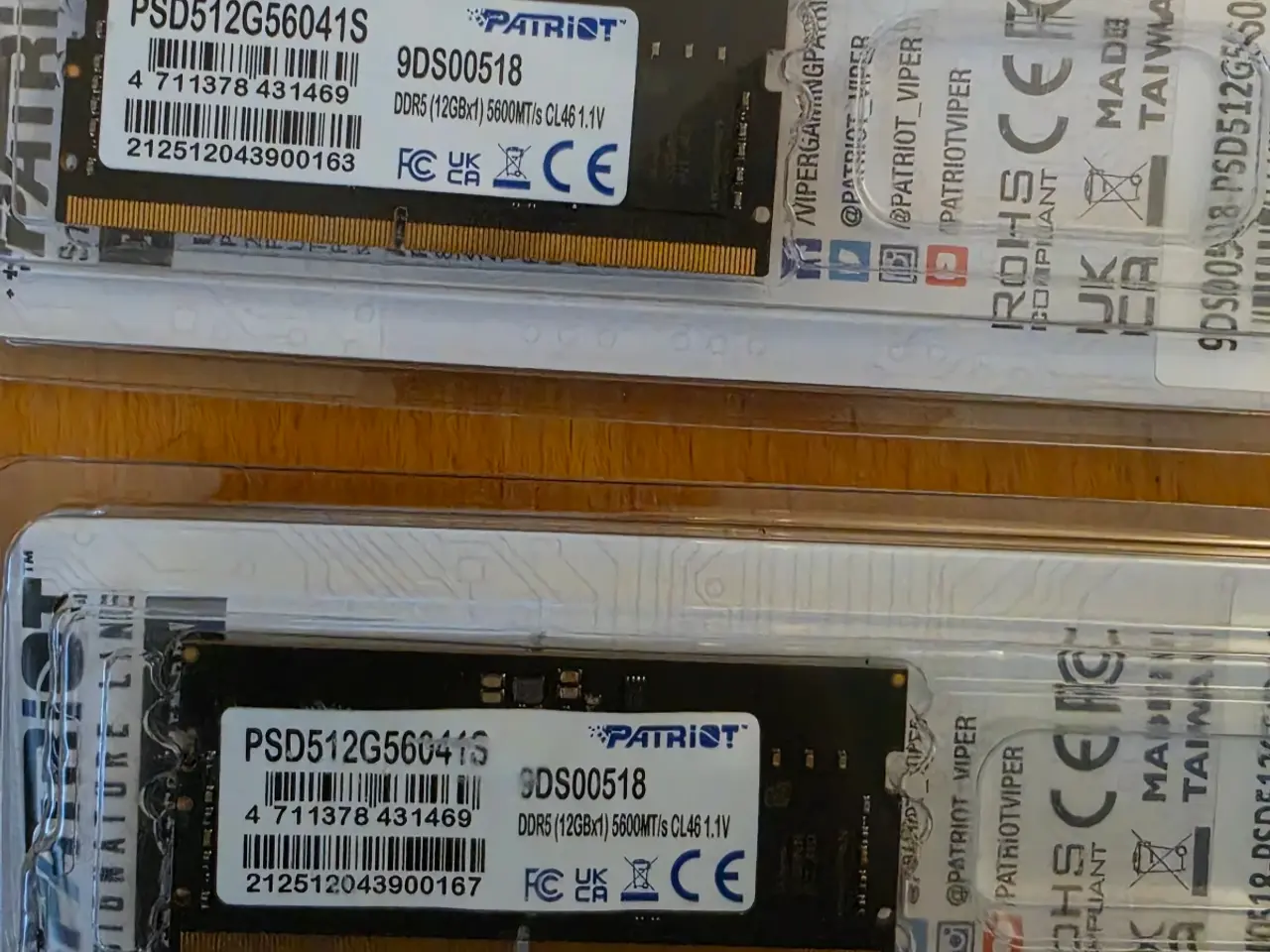 Billede 1 - Patriot 2x12 ddr5 5600 mhz so-dimm