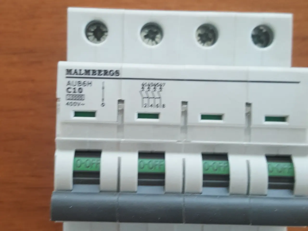 Billede 1 - Automatsikring, 10A, 3P+N (4-pol), C-Typ