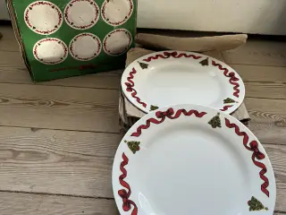 Jule frokosttallerkner (eller kagetallerkner)