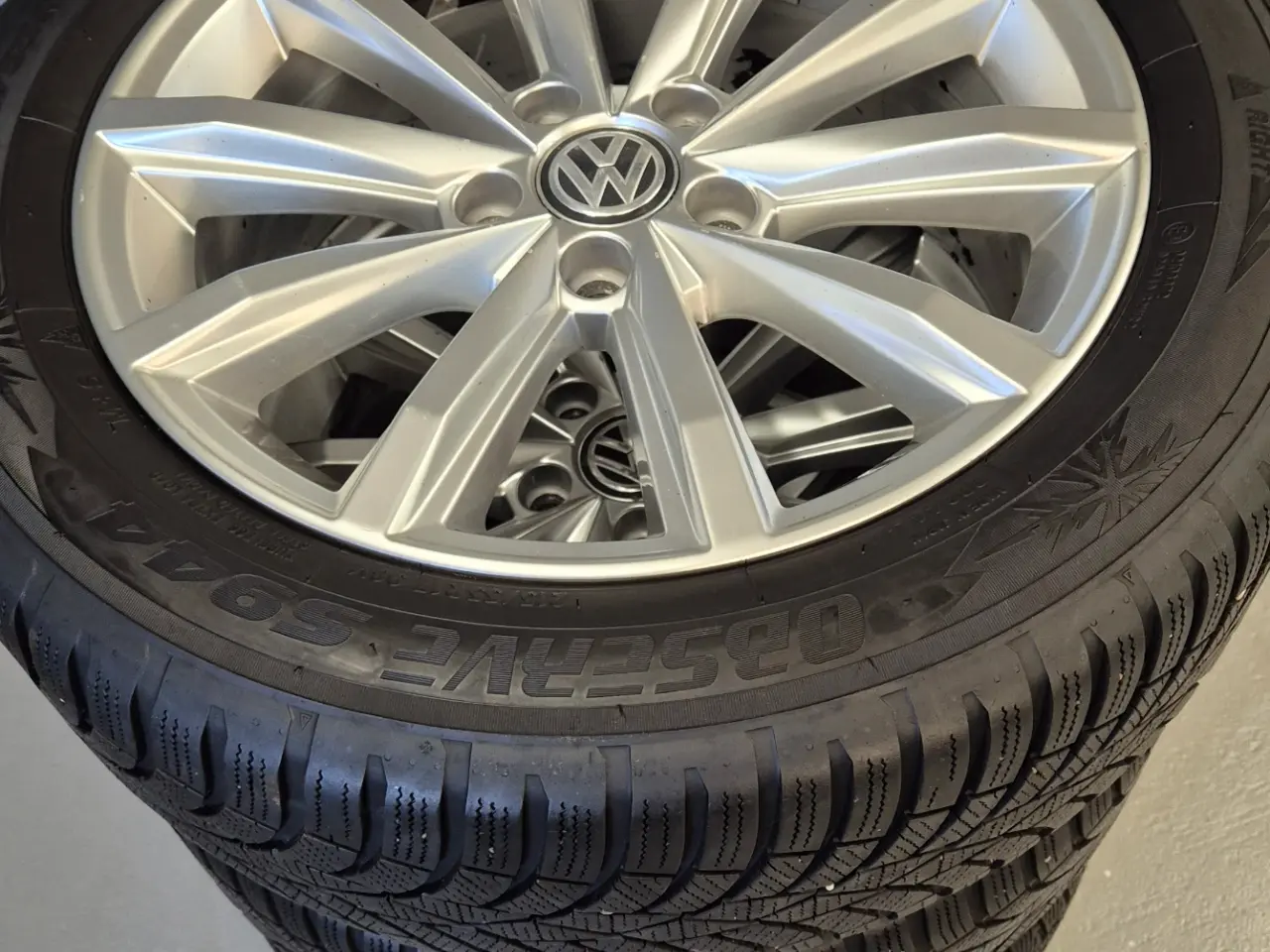 Billede 8 - VW "LONDON" MODEL ORIGINAL ALUFÆLGE MED VINTERDÆK