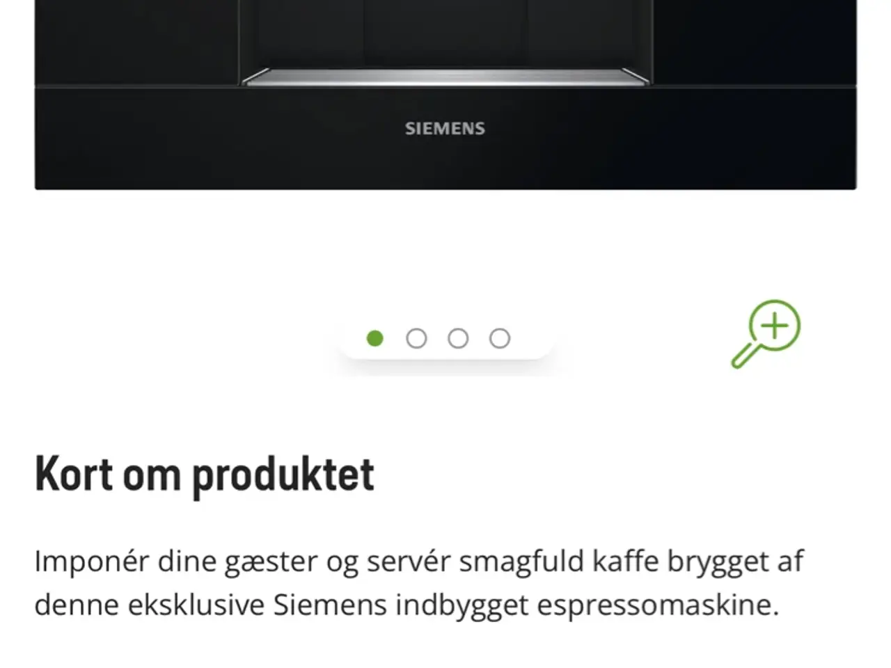 Billede 2 - Siemens  kaffemaskine 