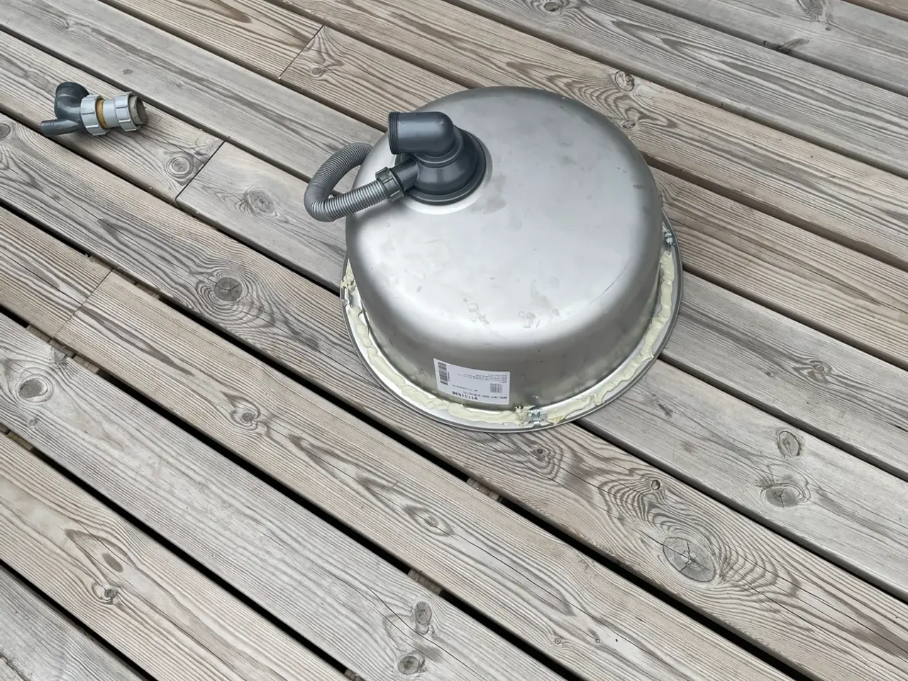 Billede 2 - Rund rustfri stålvask ø 390 mm