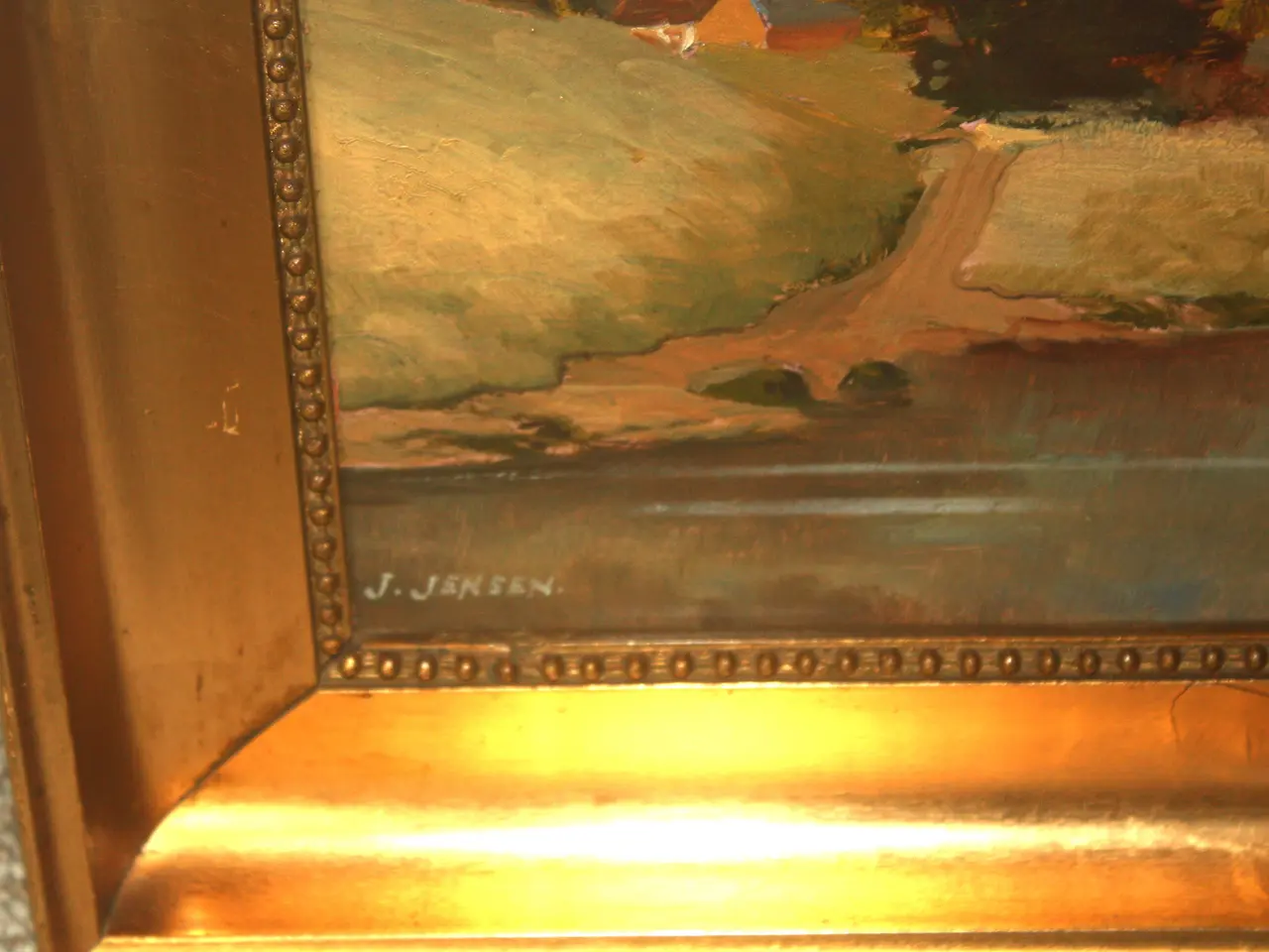 Billede 7 - Oliemaleri af J.Jensen 56 cm x 33 cm