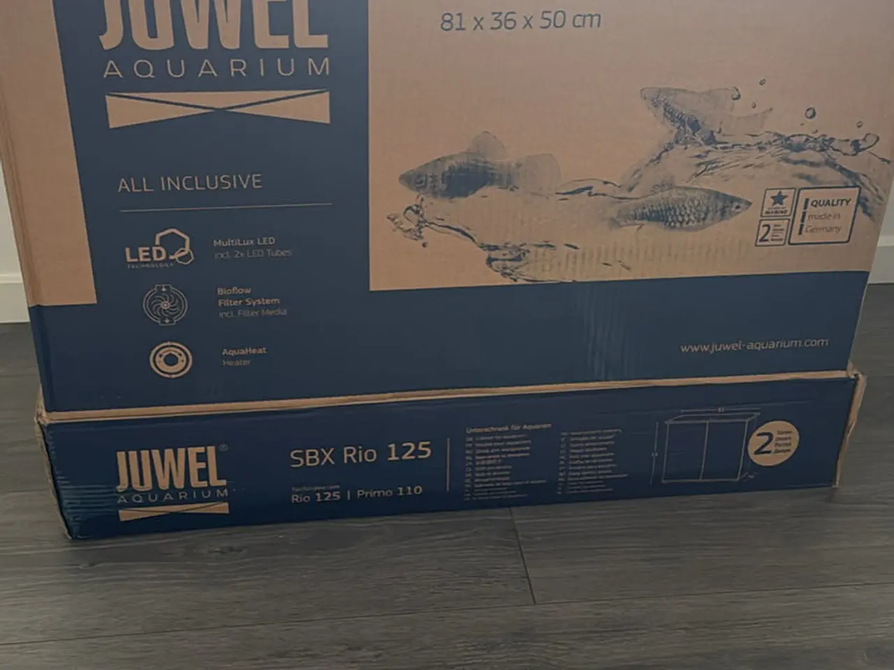 Billede 1 - Helt nyt akvarie med underskab i sort
