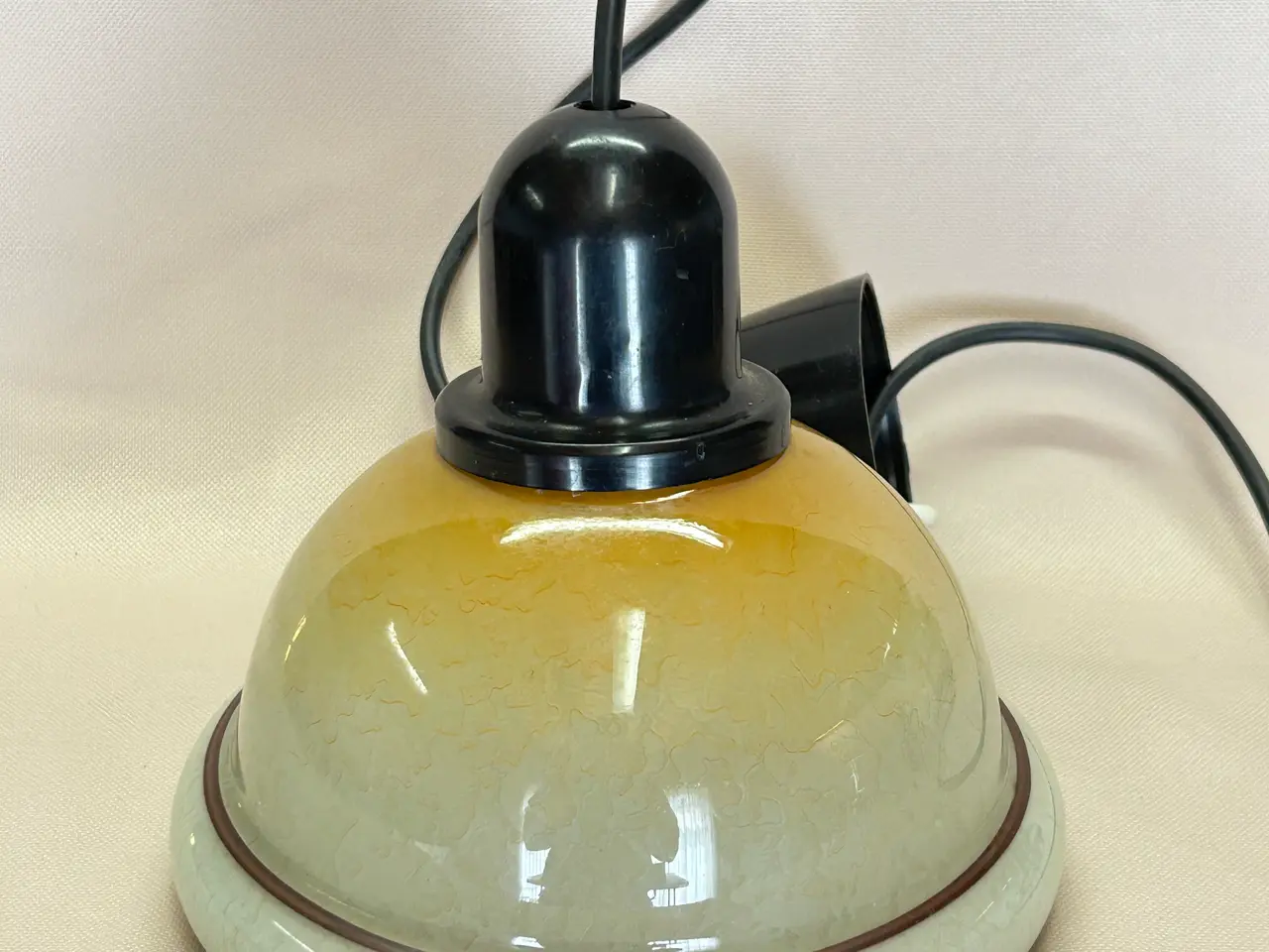 Billede 5 - 2 stk. vintage Art Deco glaspendler (Ø18 cm)