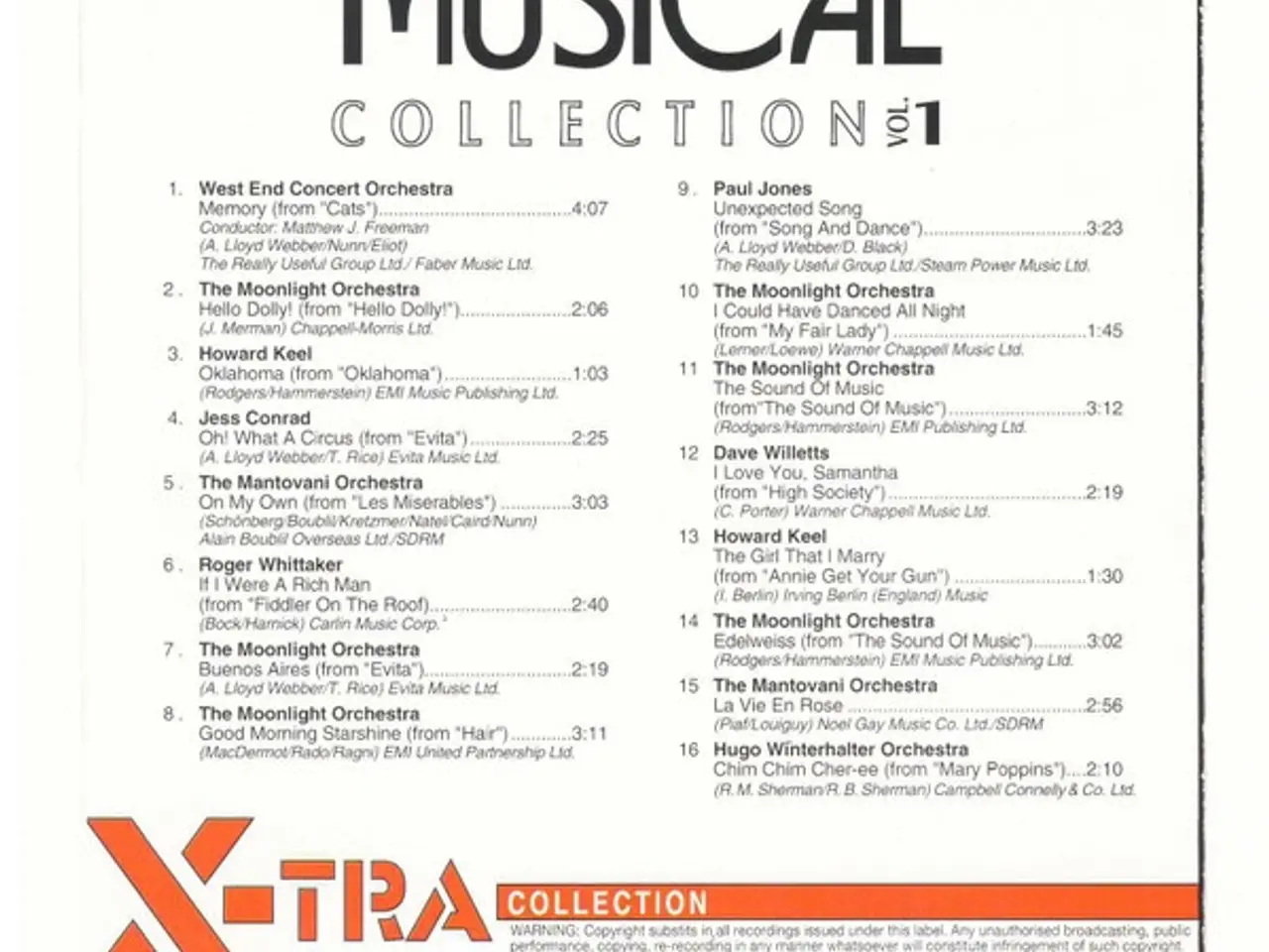 Billede 4 - Diverse kunstnere – Musical Collection Vol. 1 – CD