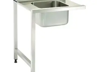 Opvaskemaskine bord med zink – 120 x 75 cm – venst