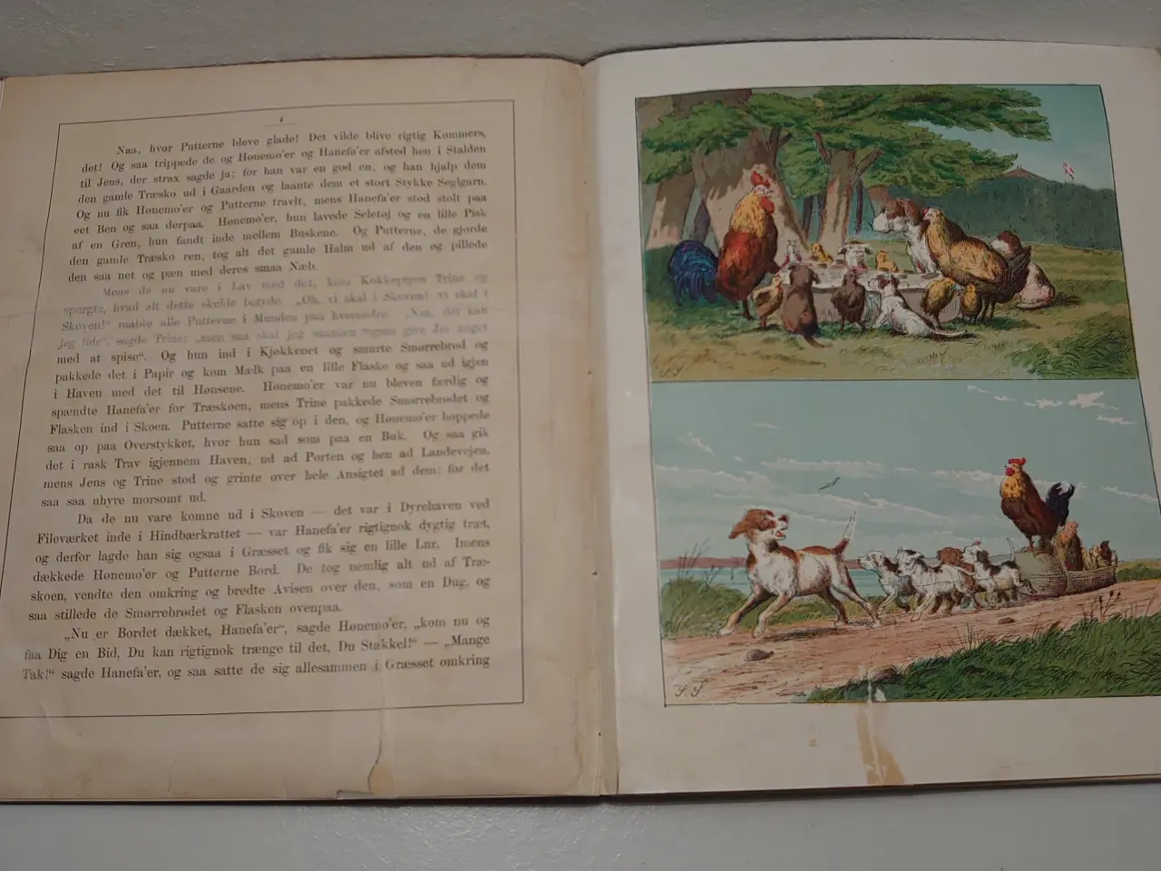 Billede 4 - E.F.Sielle: Hønemo´er kjører i Skoven. 1876.