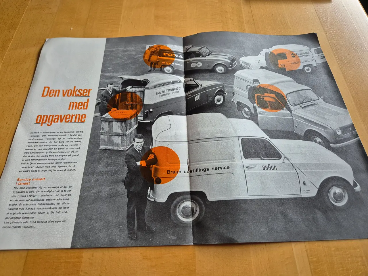 Billede 2 - Salgsbrochure RENAULT 4 varevogn.