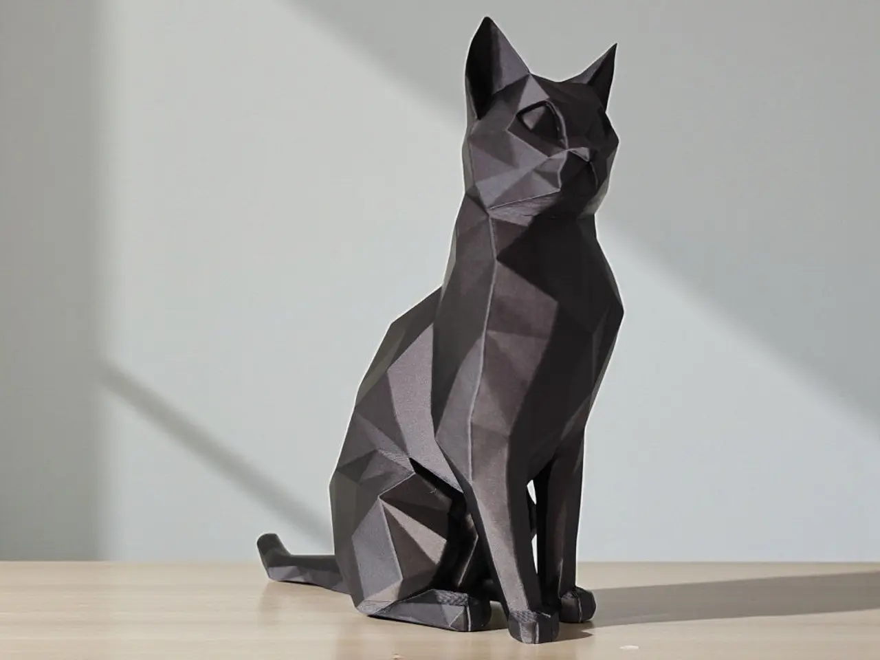 Billede 3 - Geometrisk Low-Poly Kat