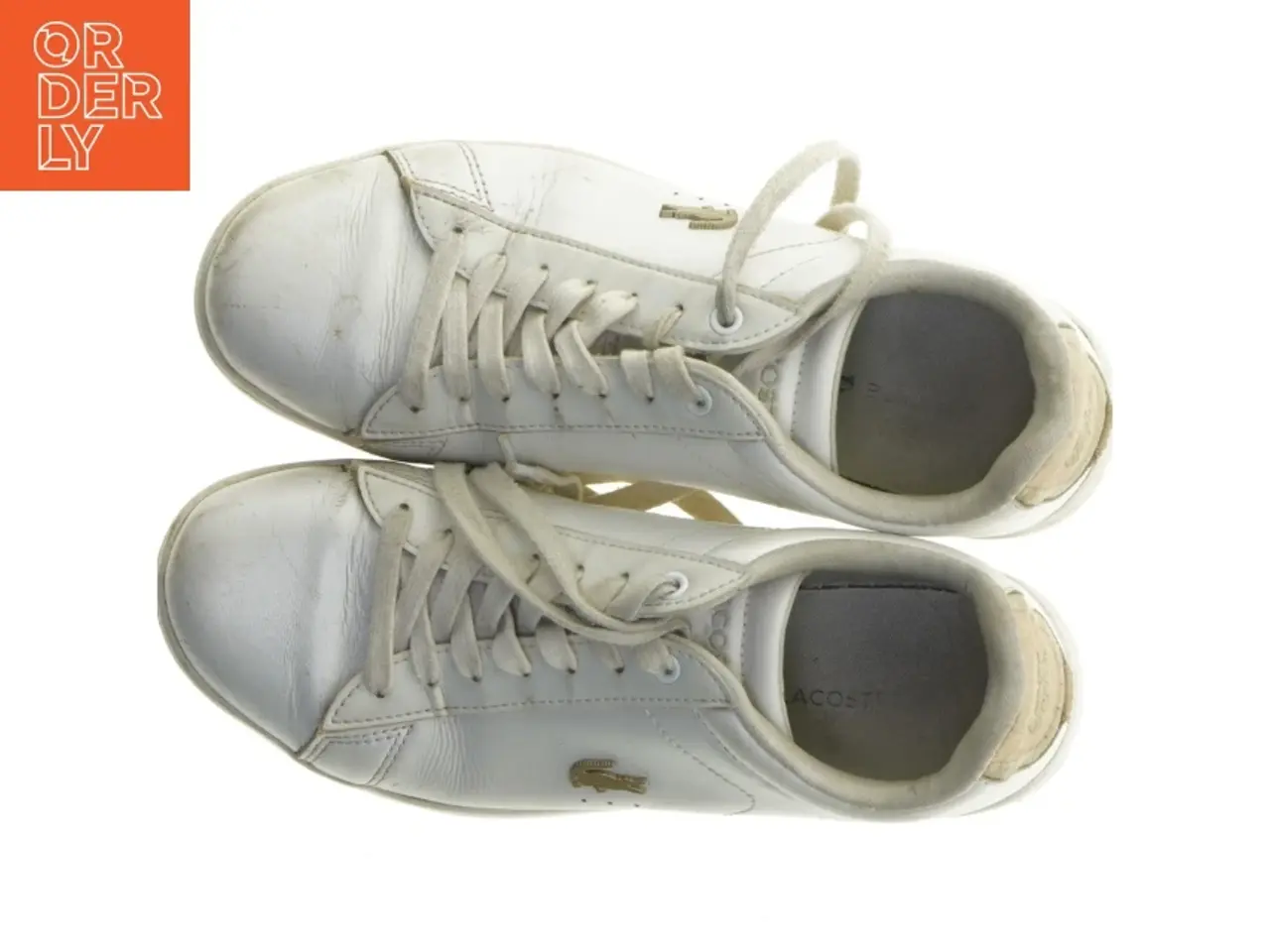 Billede 4 - Brugte hvide sneakers fra Lacoste (str. 38 )