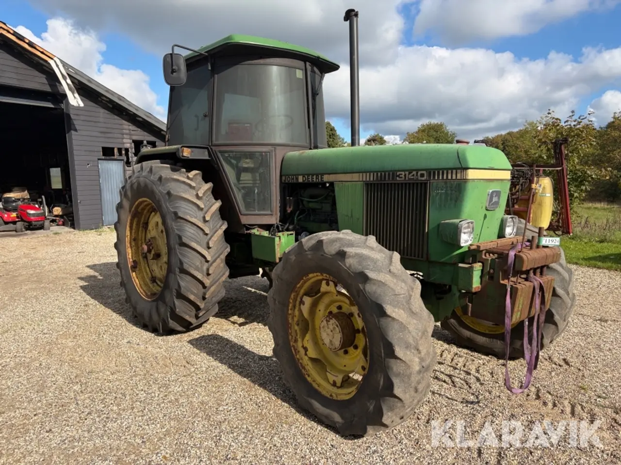 Billede 7 - Traktor John Deere 3140 med tvillingehjul