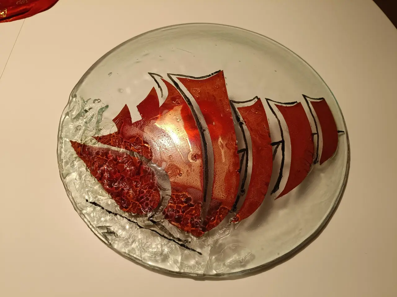 Billede 1 - Glasfad Ø = 35 cm