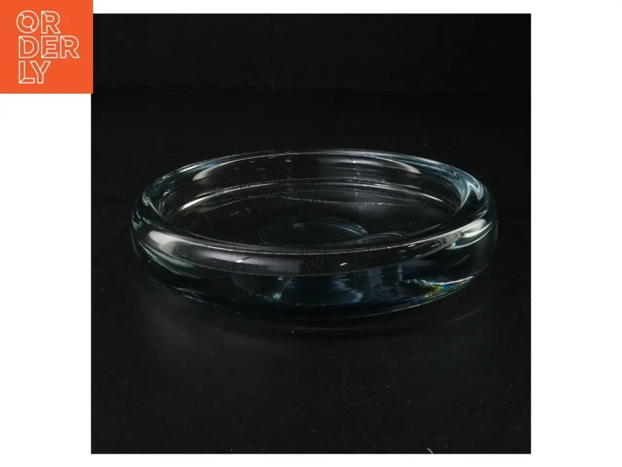 Billede 1 - Holmegaard glasskål (str. 20 x 3 cm)