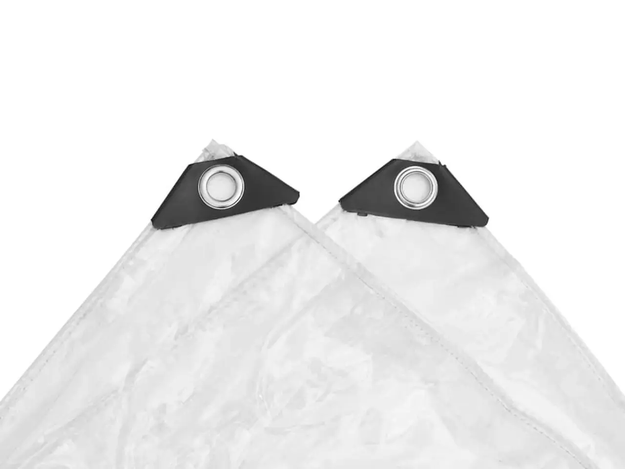 Billede 7 - Klar presenning med øjer 2 x 2 m PVC