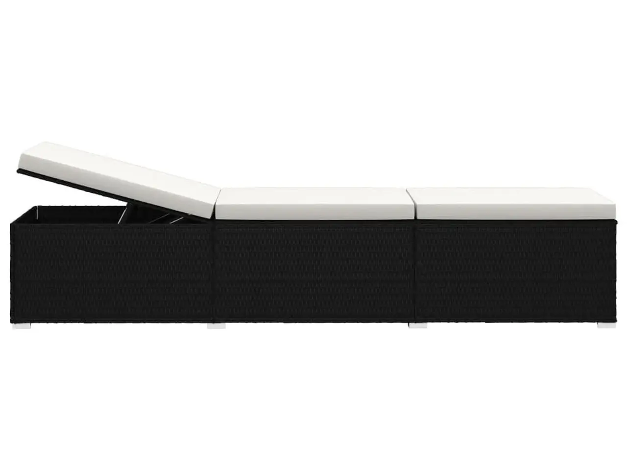 Billede 4 - Liggestole 3 dele med tebord polyrattan sort
