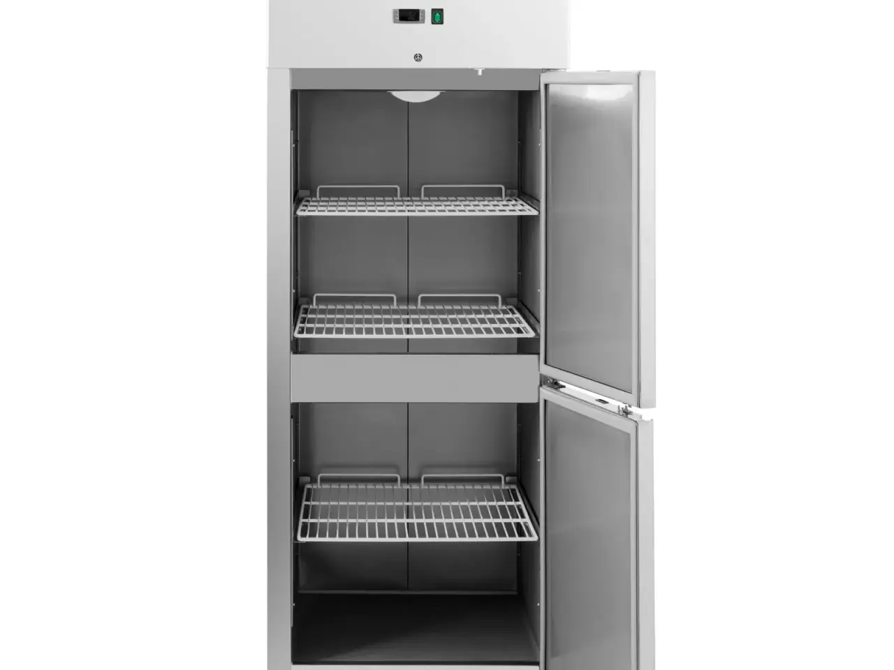 Billede 4 - Industrikøleskab 750 L – rustfrit stål – 4 hjul