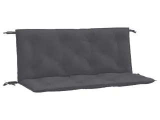 Hynde til havebænk 120x(50+50)x7 cm oxfordstof antracitgrå