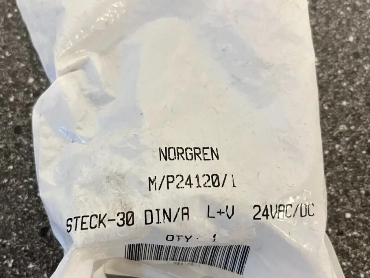 Billede 2 - Norgren M/P24120/1 STECK-30 DIN/A L+V stik 24V