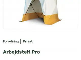Arbejdstelt service tekniker pop up telt