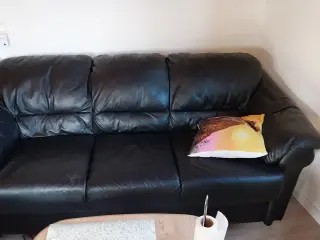 Læder sofa til 536kr eller kom med et bud