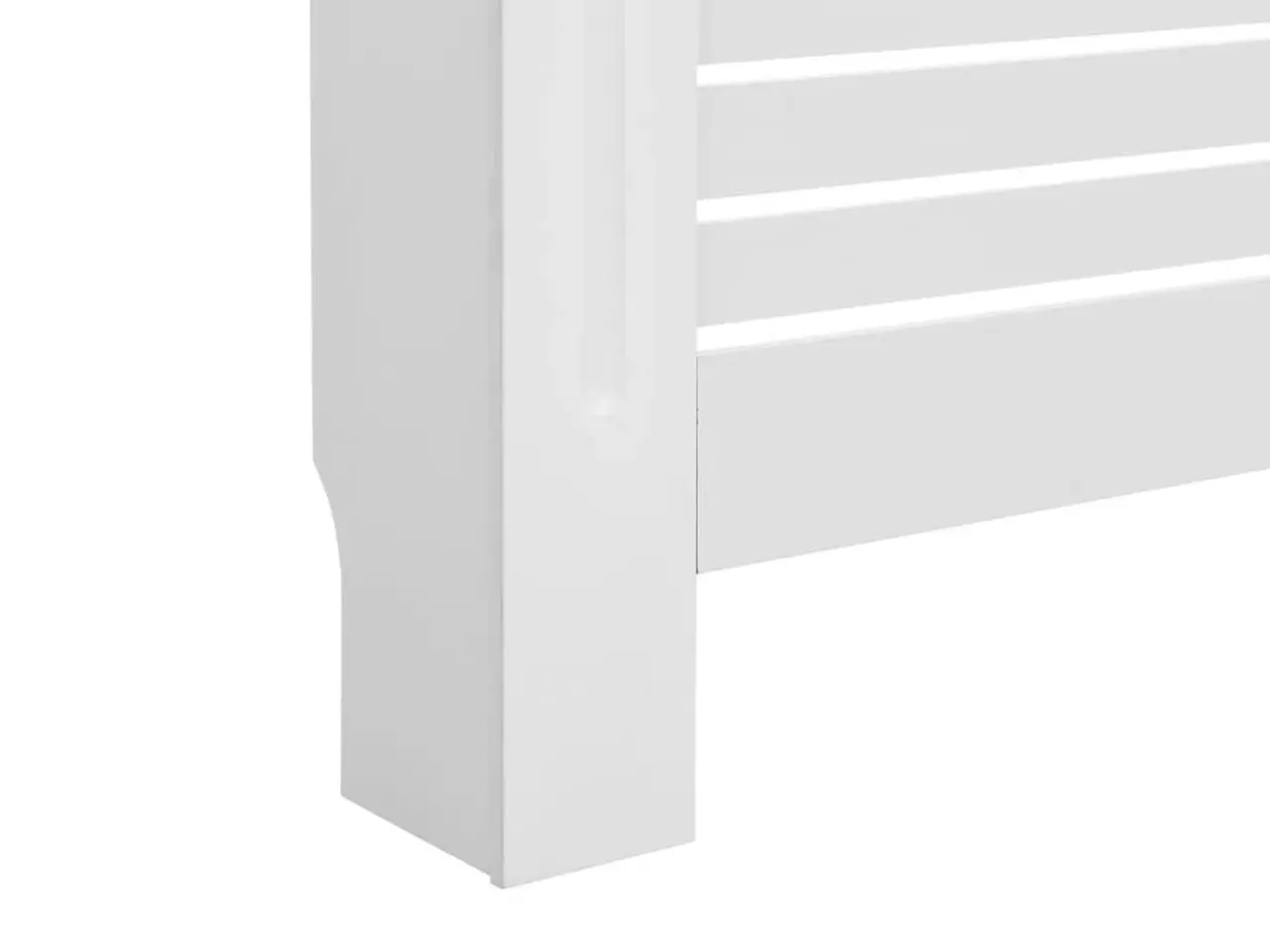 Billede 6 - Radiatorskjuler i MDF 172 × 19 × 81,5 cm - hvid lameldesign