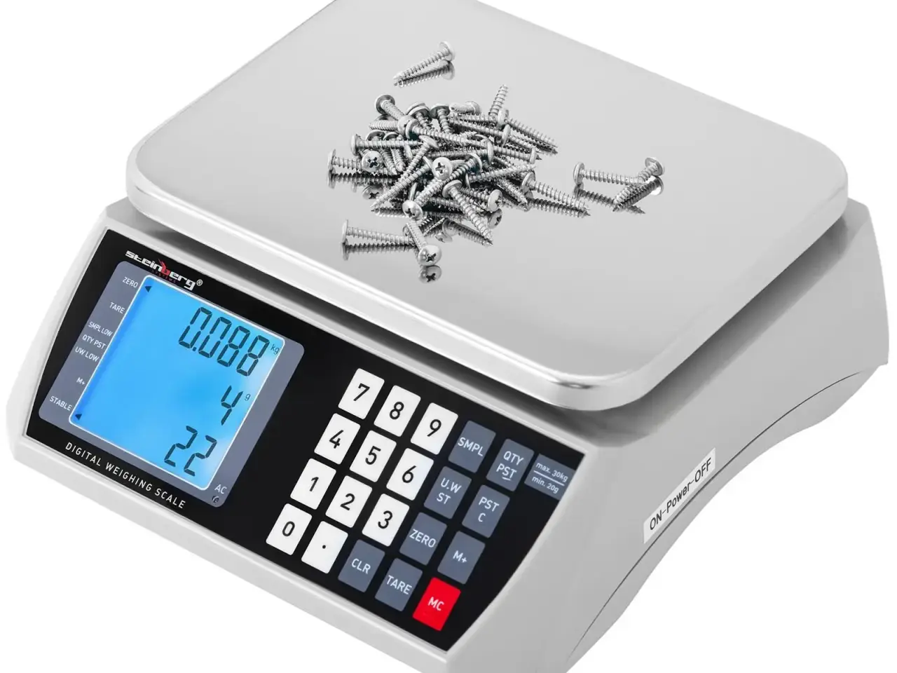Billede 4 - Tællevægt – 30 kg / 1 g – LCD
