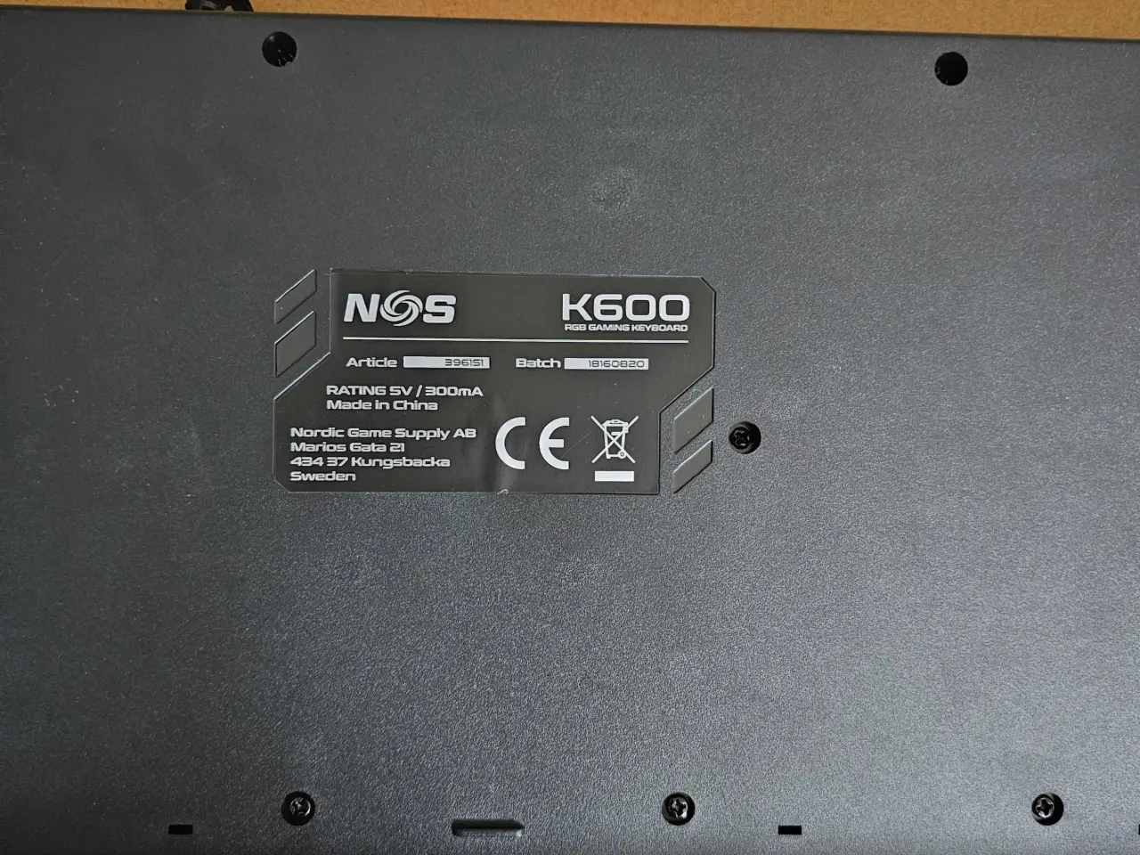 Billede 4 - Gamer keybord k600