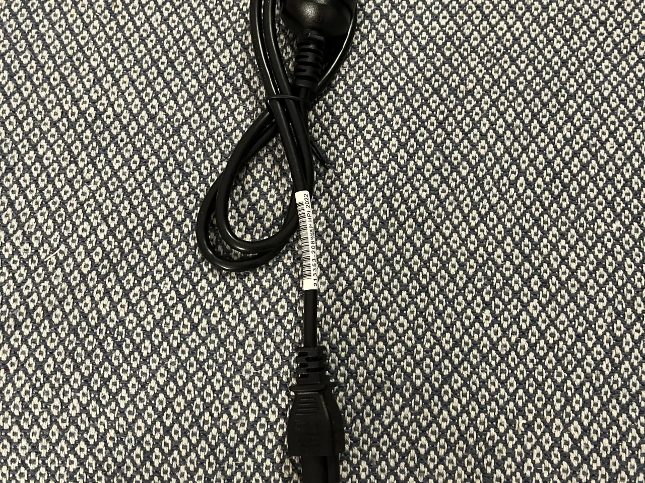 Billede 1 - Strømkabel 3 pin Mickey Mouse kabel - 1m