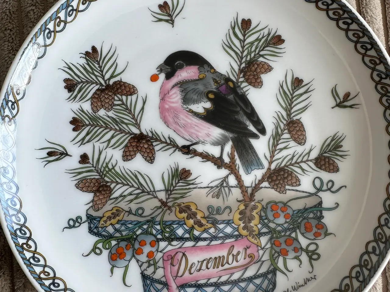 Billede 12 - 11 sjældne Hutschenreuter måneds platter