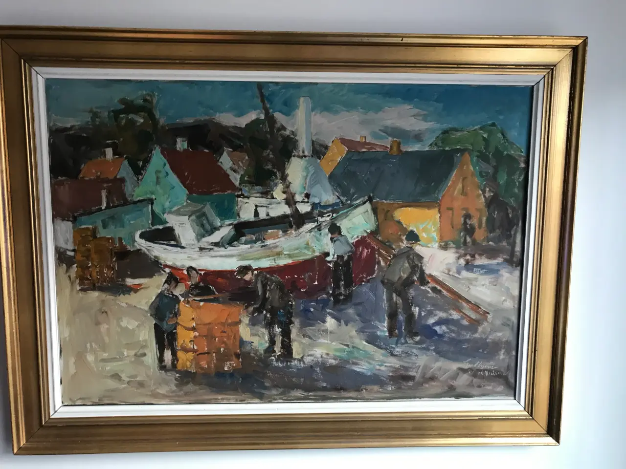Billede 1 - Maleri - Svend Nielsen  -  Gudhjem