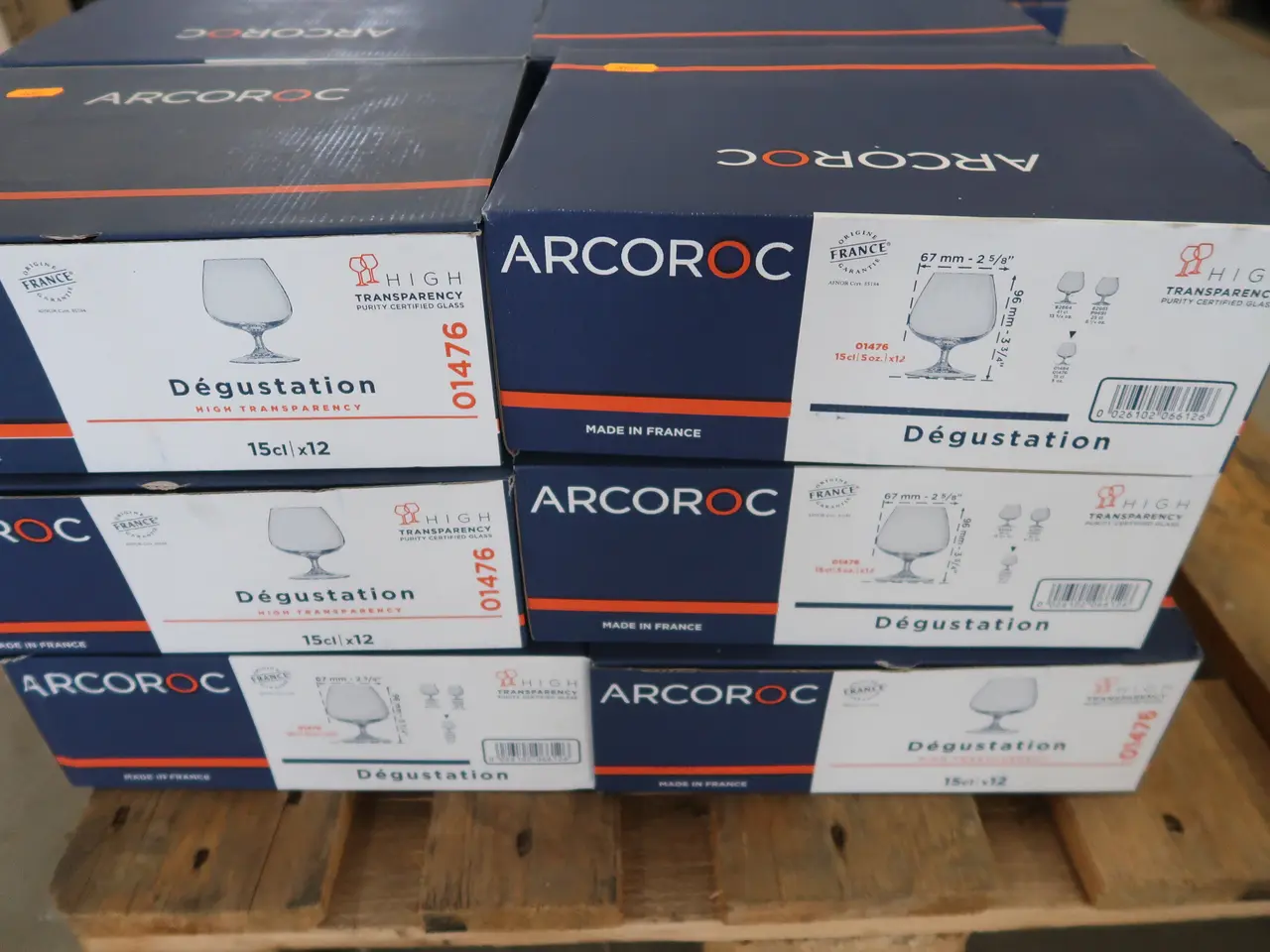 Billede 3 - 6 ks. Glas 15 cl.  ARCOROC Dégustation