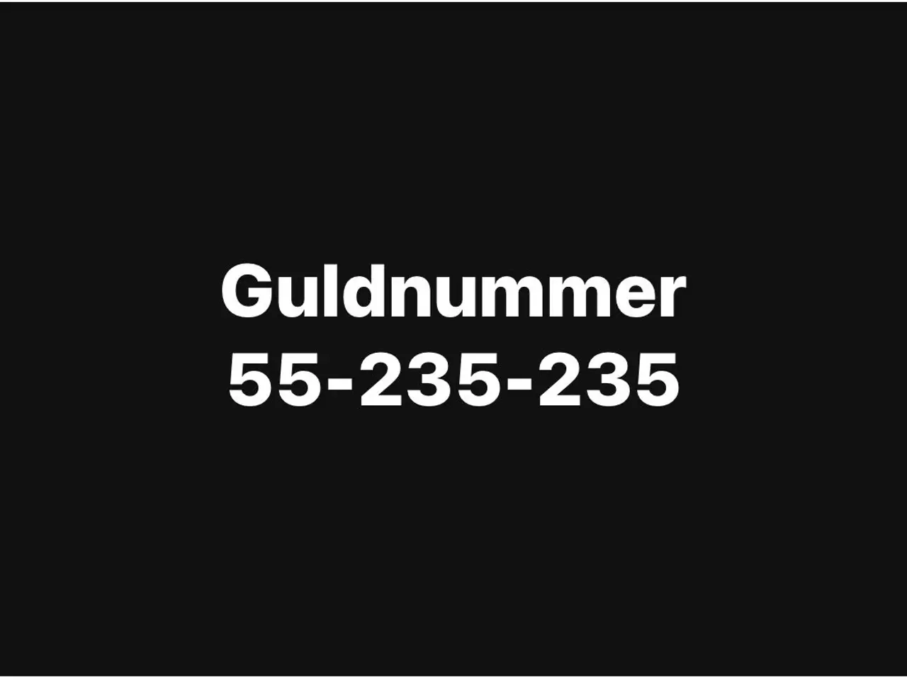 Billede 1 - Guldnummer 